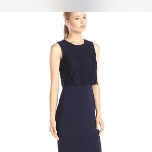 Rebecca Taylor Navy Lace Dress